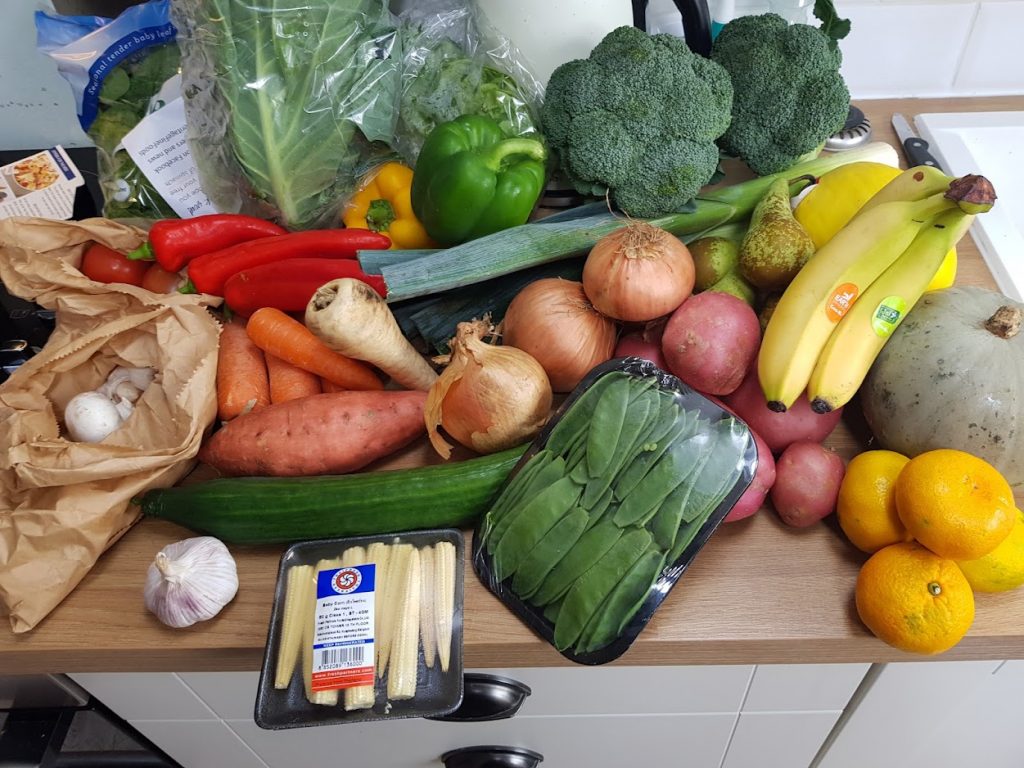 A selection of Seasonal Vegetables